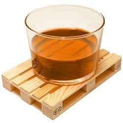 miniature wood pallet coasters