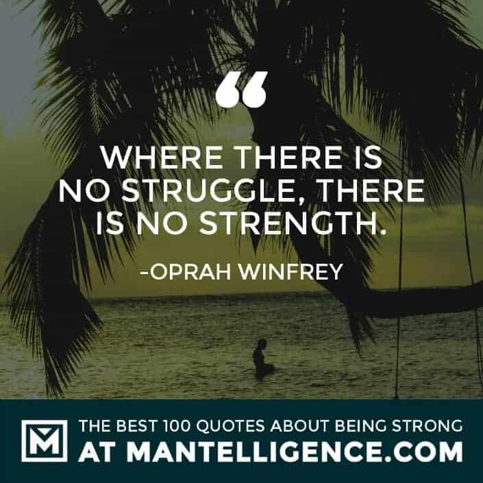 quotes about strength #98 - Where there is no struggle, there is no strength.