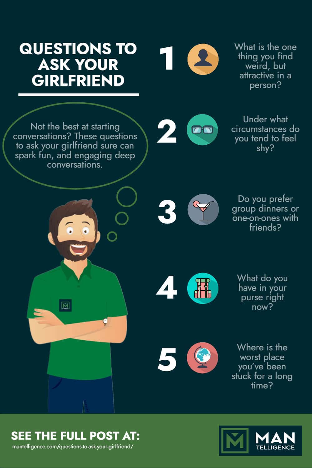 good questions to ask your girlfriend - Infographic