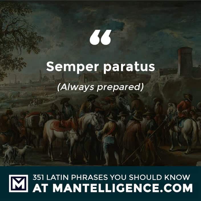 Semper paratus - Always prepared