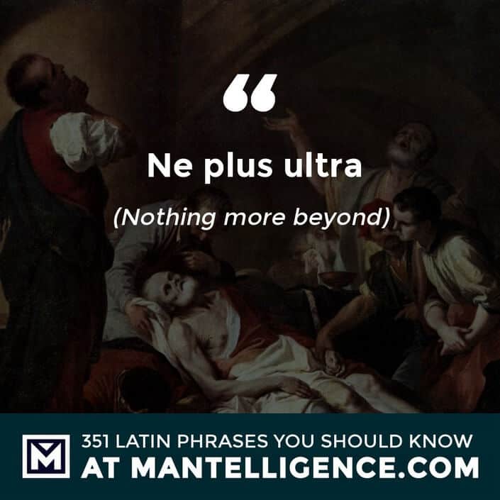 Ne Plus Ultra - Nothing more beyond