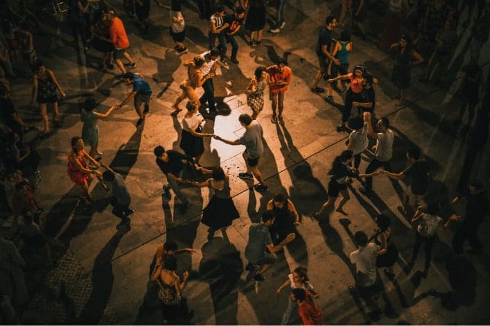 group of people dancing 