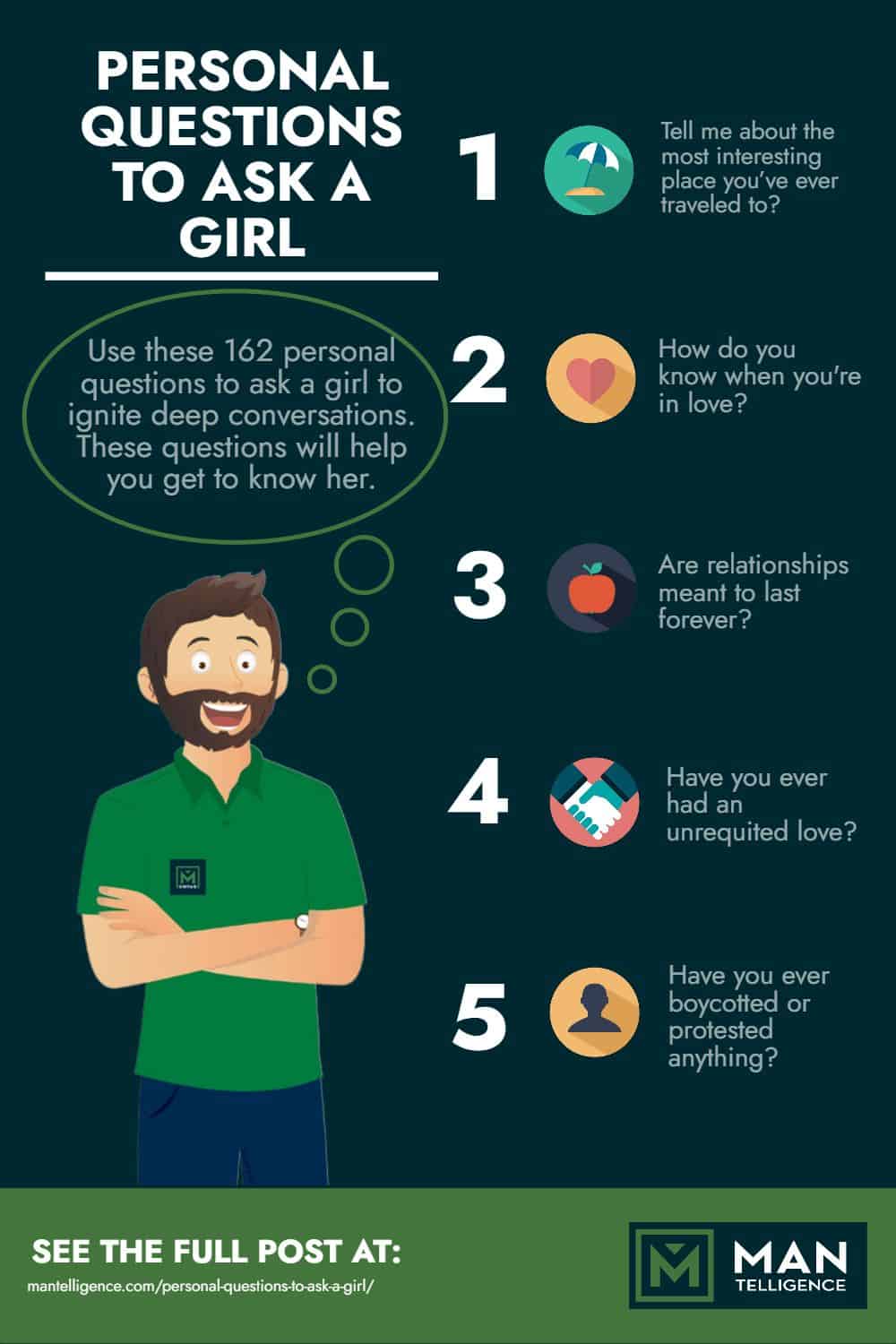 Personal Questions To Ask A Girl - Infographic