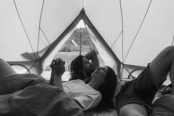 grayscale-photo-of-a-couple-in-a-tent-pexels- What if questions -main