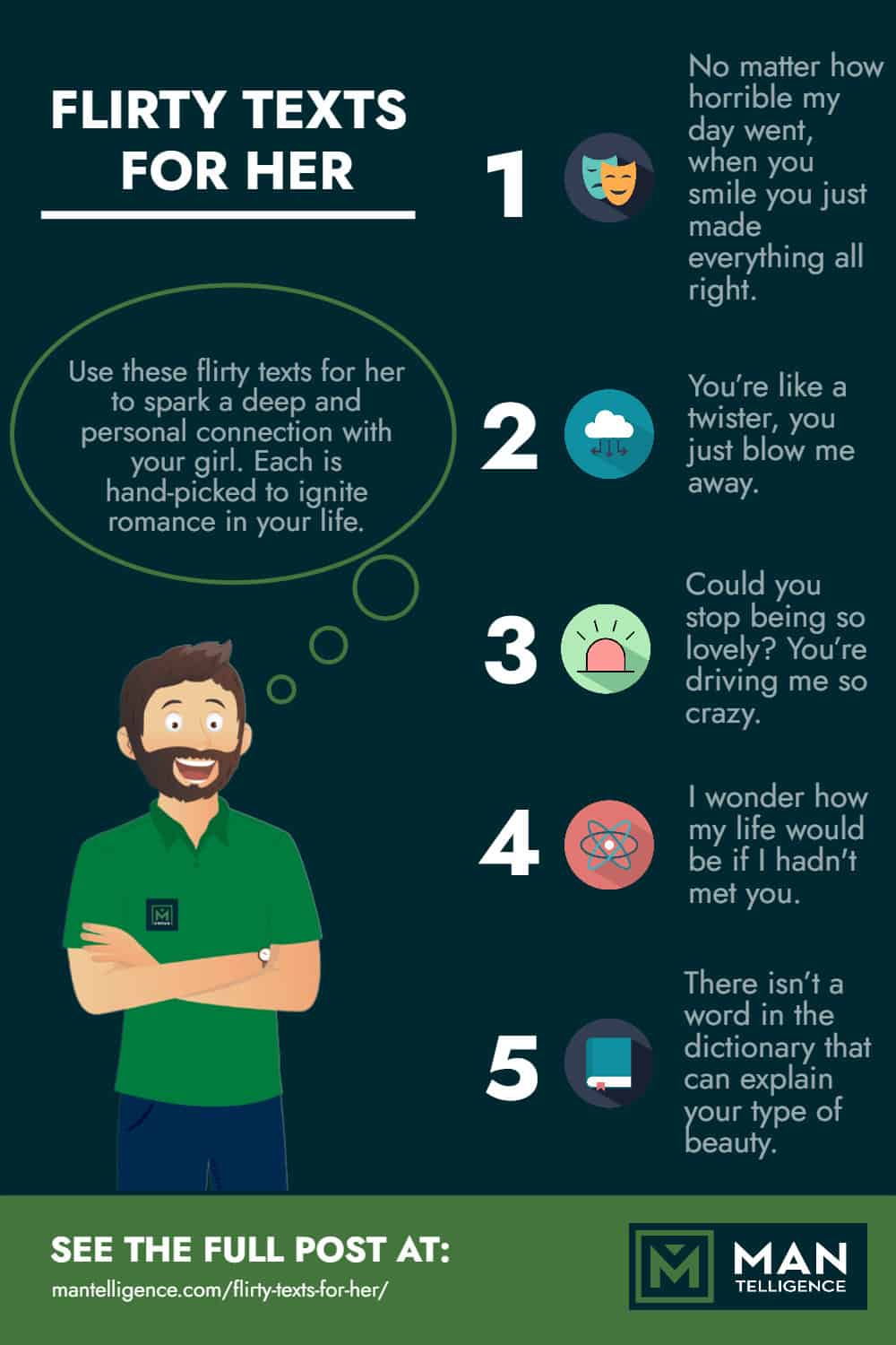 Infographic - Flirty Texts for Her