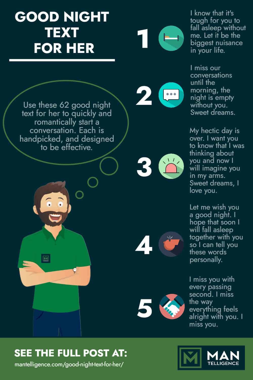 Infographic - Good Night Text For Her