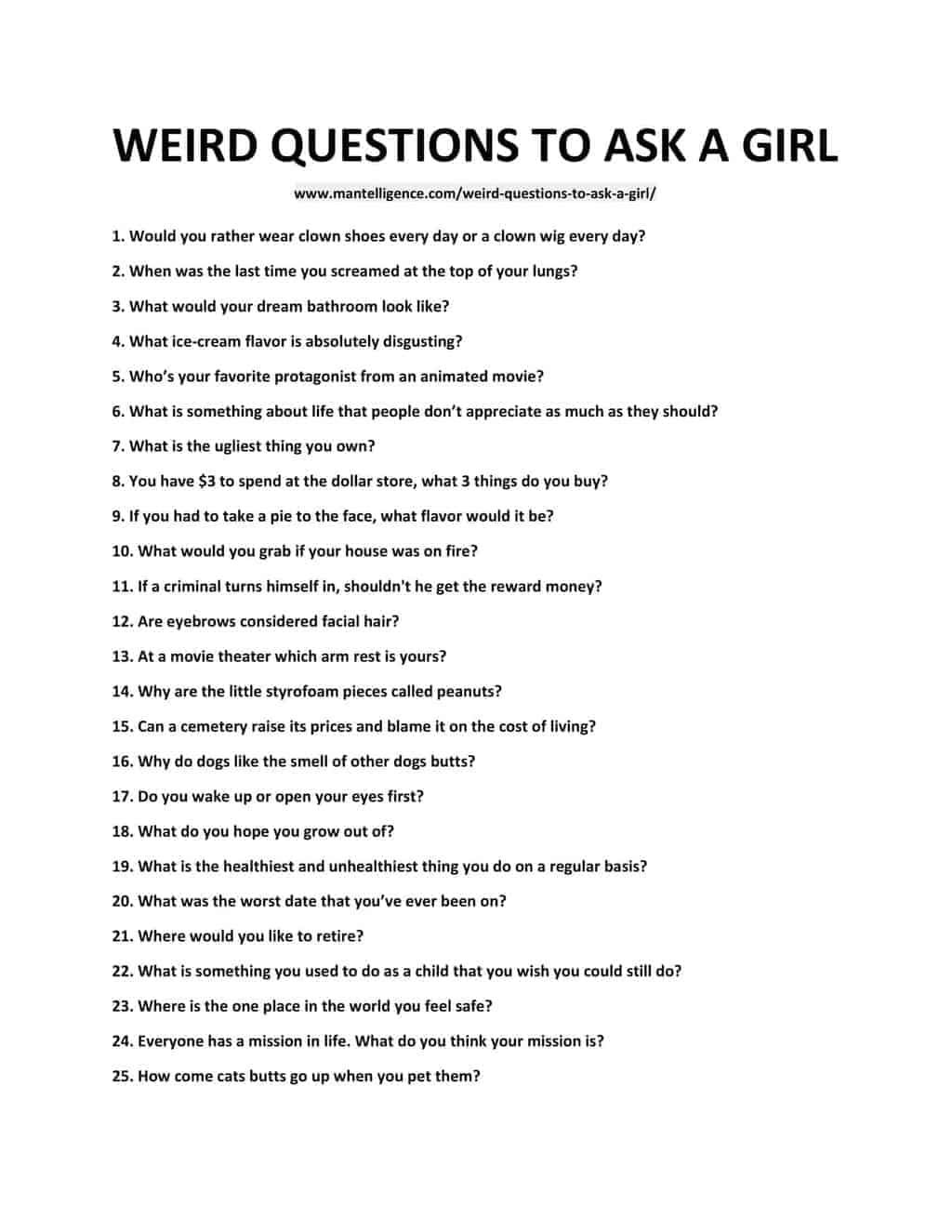 Questions to 20 during questions sexual ask 20 Funny