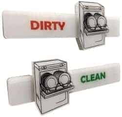 Stocking Stuffers For Her - Clean Dirty Dishwasher Magnet Sign