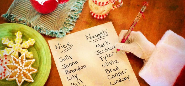 Santa's list naughty or nice