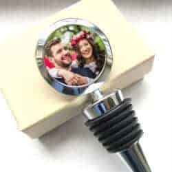 gifts for wine lovers - personalized wine bottle stopper