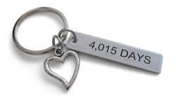 romantic gifts for girlfriend - engraved key chain