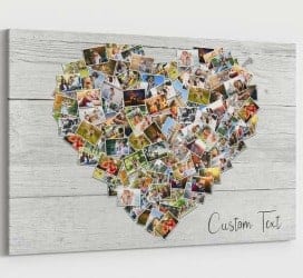 1 Family Photo Heart Collage