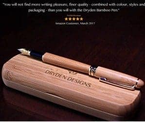 14. Dryden Luxury Bamboo Fountain Pen