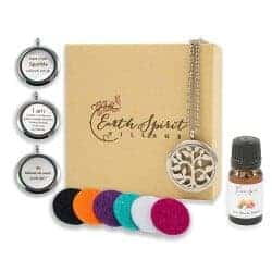 33. Aromatherapy Essential Oil Necklace Diffuser Gift Set