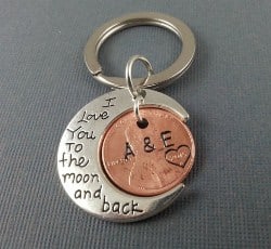 6. I Love You To The Moon And Back Keychain (1)