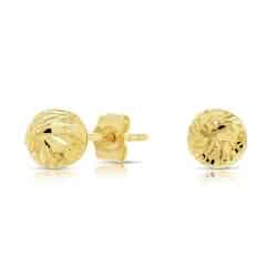 63. Yellow Gold Ball Stud Earrings (1)