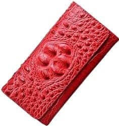Gift Ideas for Wife - Embossed Crocodile Clutch