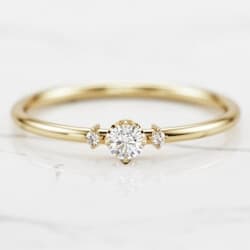 Gift Ideas for Wife - Three Stone Diamond Ring