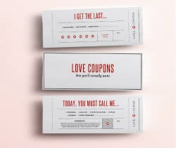 anniversary gifts for girlfriend - coupon book