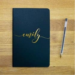 anniversary gifts for girlfriend - name notebook