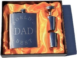 World's Best Dad Flask Gift Set (1)