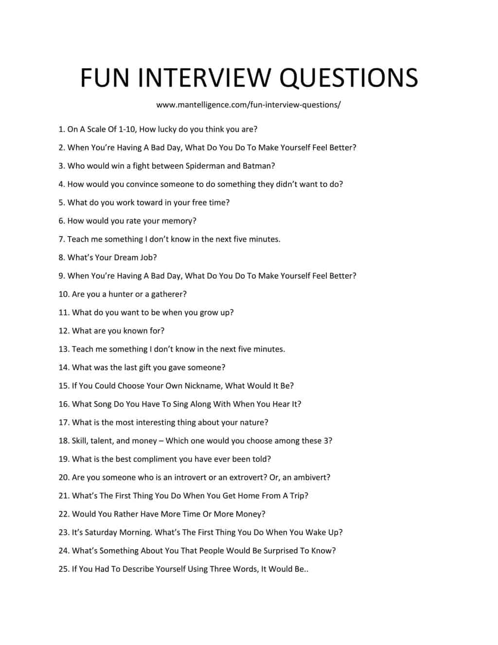 How To Answer The Most Common Interview Questions With Useful Examples ...