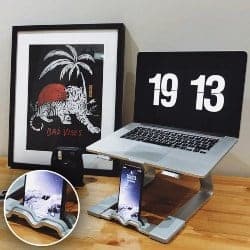 manly gifts - Aluminium Laptop Stand + Phone holder