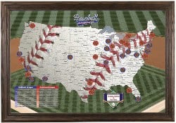 DIY Baseball Adventures Push Pin Travel Map Kit (1)