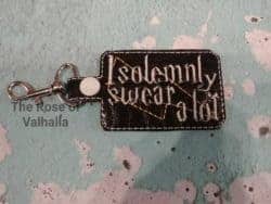 I Solemnly Swear A Lot Keychain