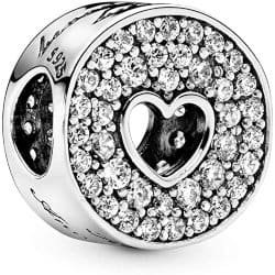 One Year Anniversary Gifts - 12. Pandora Jewelry Heart Anniversary Charm