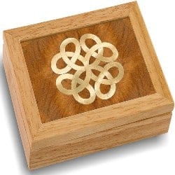 One Year Anniversary Gifts - 25. Wood Art Celtic Box