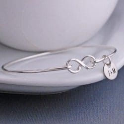 One Year Anniversary Gifts - 34. Infinity Bangle Bracelet