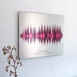 One Year Anniversary Gifts - 36. Wedding Song voice print