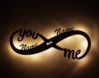 58. Infinity I Love You Decor LED Night