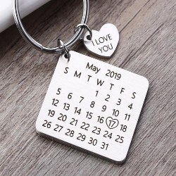 63. Personalized Calendar keychain