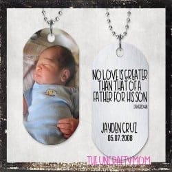 unique gifts for dad-Personalized New DAD dog tag (1)