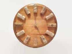 gifts for wine lover - Wine Clock - Walnut