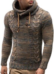 Men's Knitted Cotton Pullover Hoodie