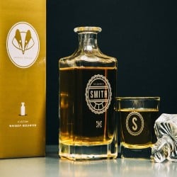 Groomsmen Gift Ideas that can be for dad - Personalized Whiskey Decanter Set (1)