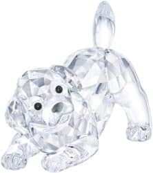 Swarovski Crystal Labrador Puppy Playing Figurine
