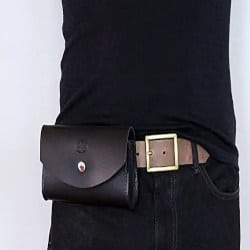 Manly Gifts - Men's Genuine Leather Belt Bag