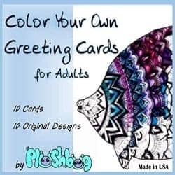 diy gifts for girlfriend - adult coloring greeting card