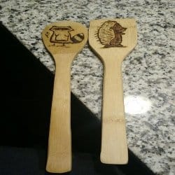 diy gifts for girlfriend - carved wood utensils