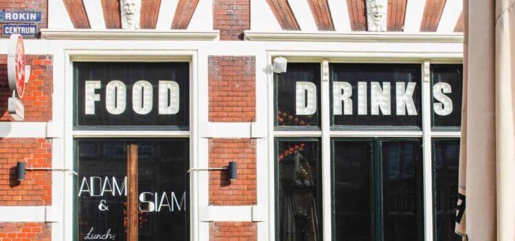 food and drink signage
