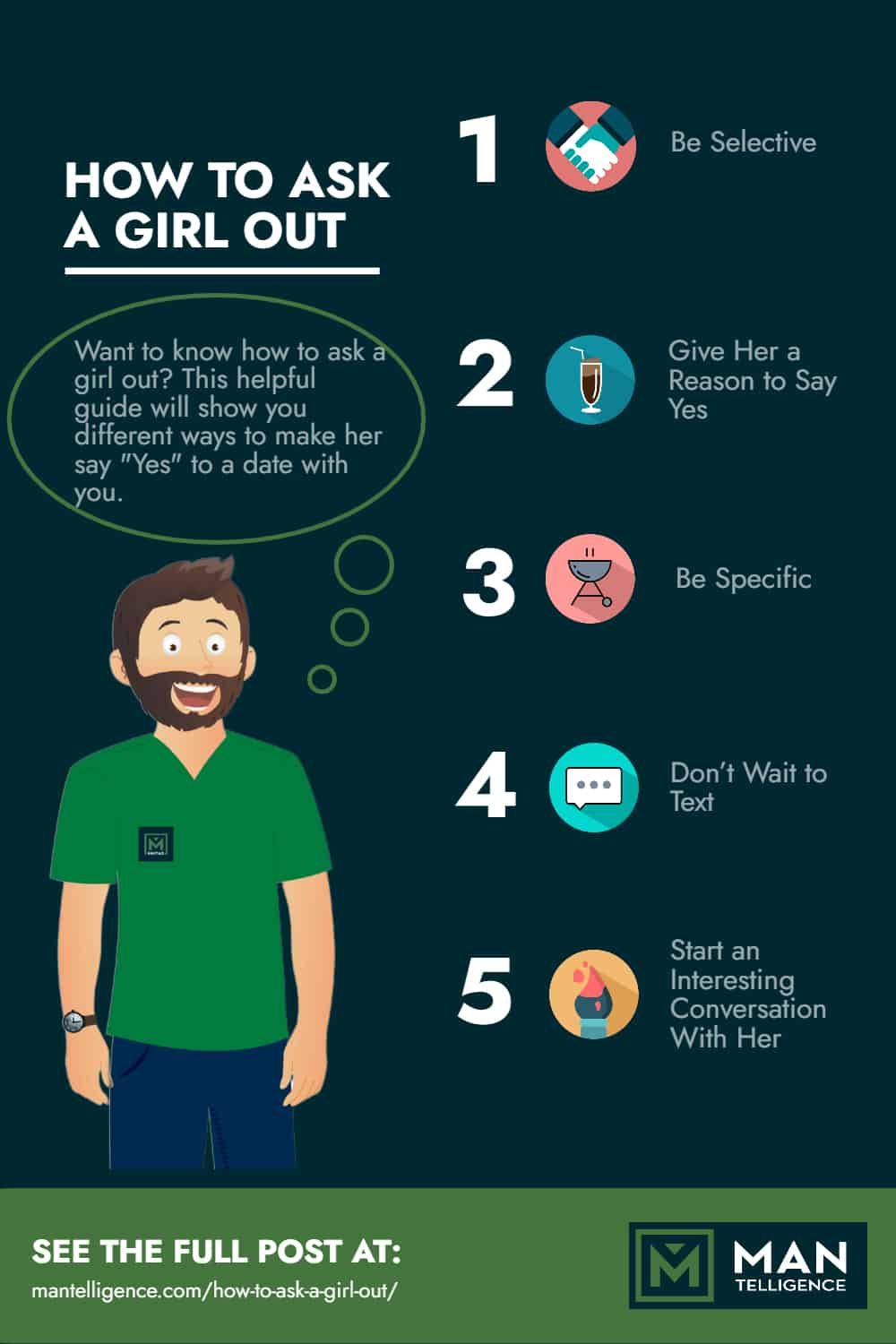 how to ask a girl out - infographic