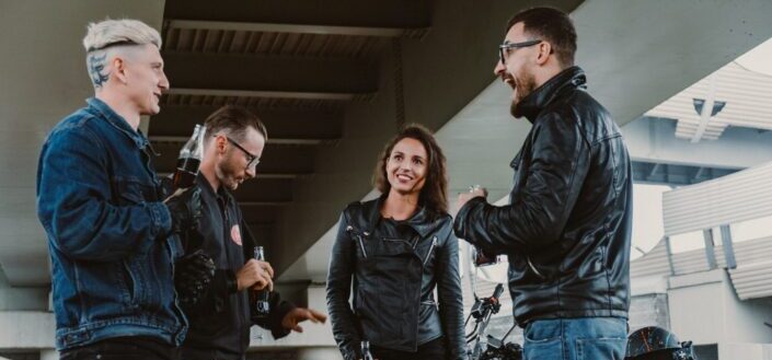 man-in-black-leather-jacket-standing-beside-woman-in-black-leather-jacket-pexels