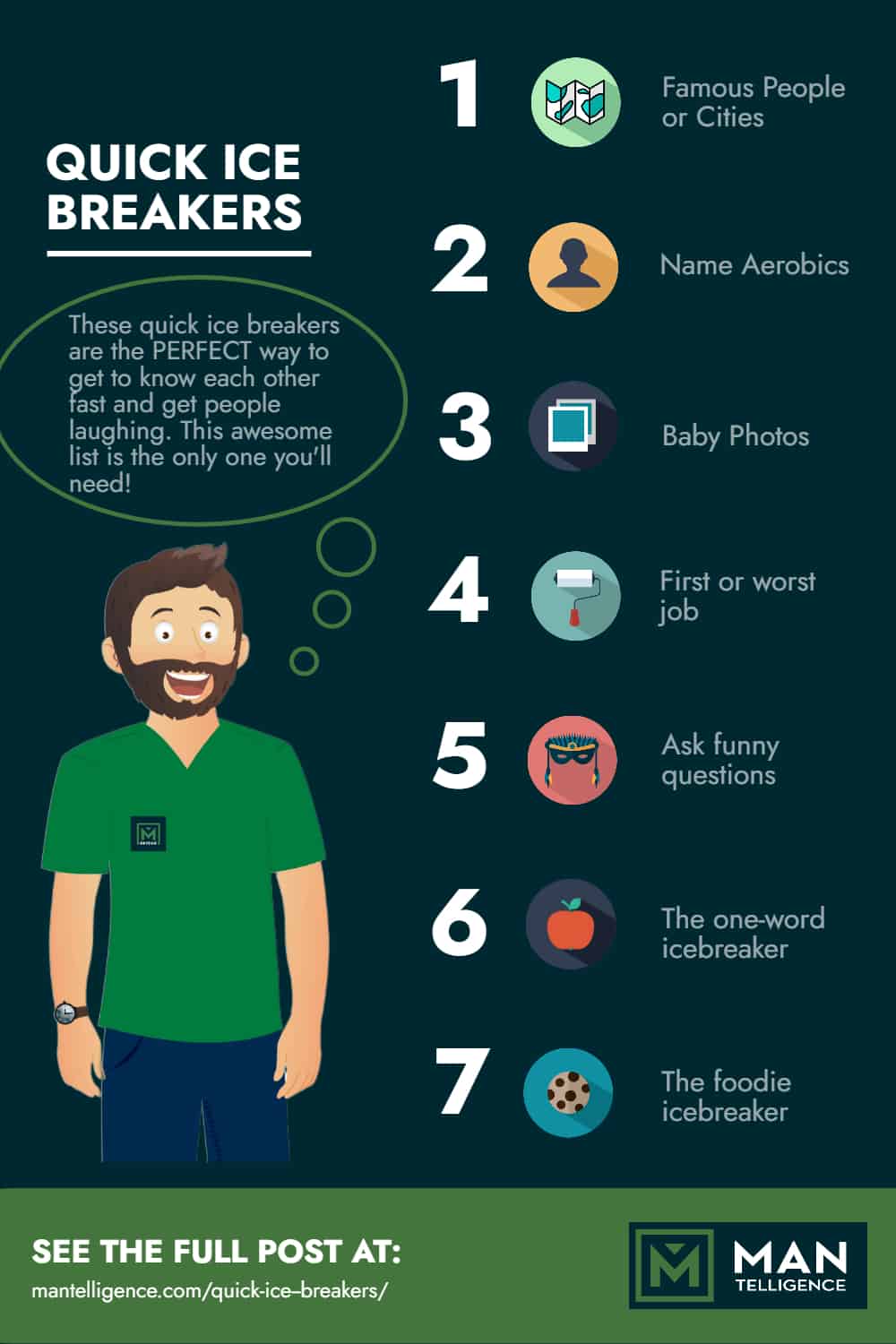 quick ice breakers - infographics