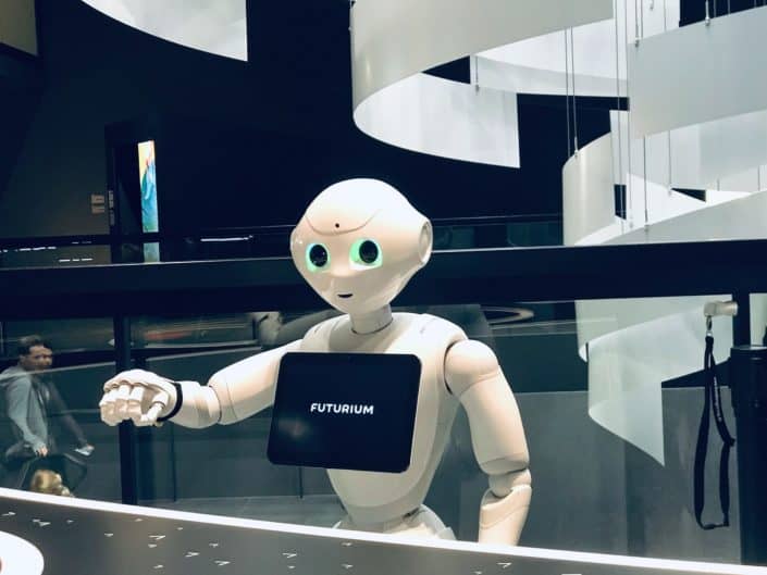 Robot at a museum
