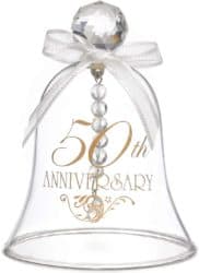 50th Anniversary Gifts For Parents - 50th Anniversary Glass Bell