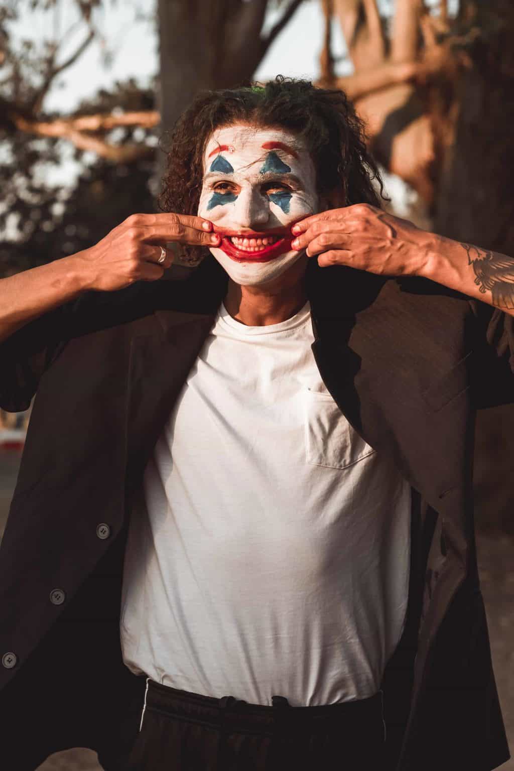 Joker-inspired costume 